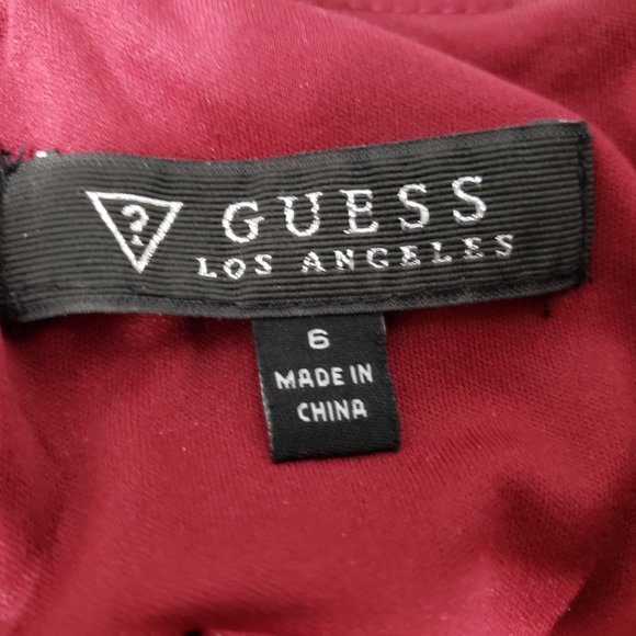 GUESS Lace Illusion Halter Dress - Picture 5 of 6